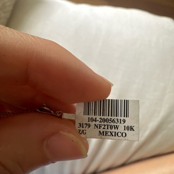 10K White Gold 1/4 CT Diamond Bar Necklace Minimalist Dainty Real Diamonds - Picture 9 of 9